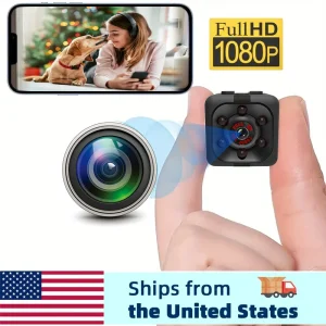 Mini Camera 1080P, Nanny Cam Full HD with Night Vision Motion Activation